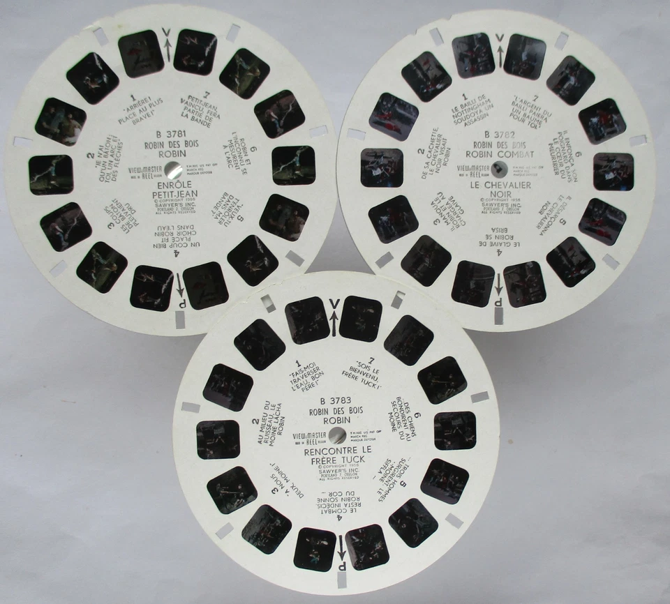 3 VIEW-MASTER 3D BILDSCHEIBEN - ROBIN DES BOIS | ROBIN HOOD - Bild 3 von 3