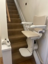Handicare Straight Electric Stairlift with 2 Remote Controls