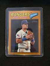 🔥Josh Jung 2026 Topps Heritage Orange Refractor 15/25 Texas Rangers SSP