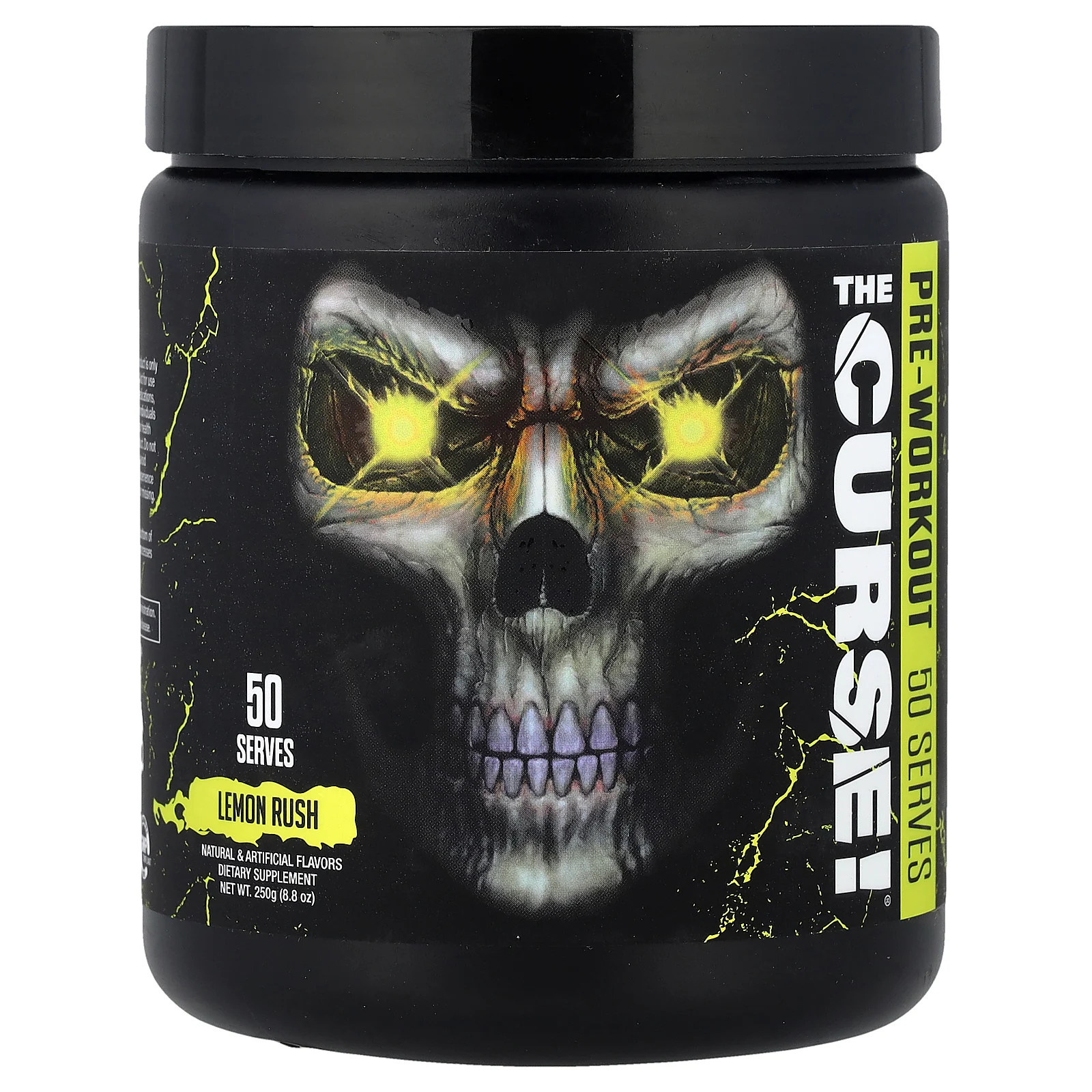 Cobra Labs The Curse Pre Workout Lemon Rush 0 55 lbs 250 g GMP Quality Assured