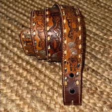 Laredo Texas vintage tooled belt