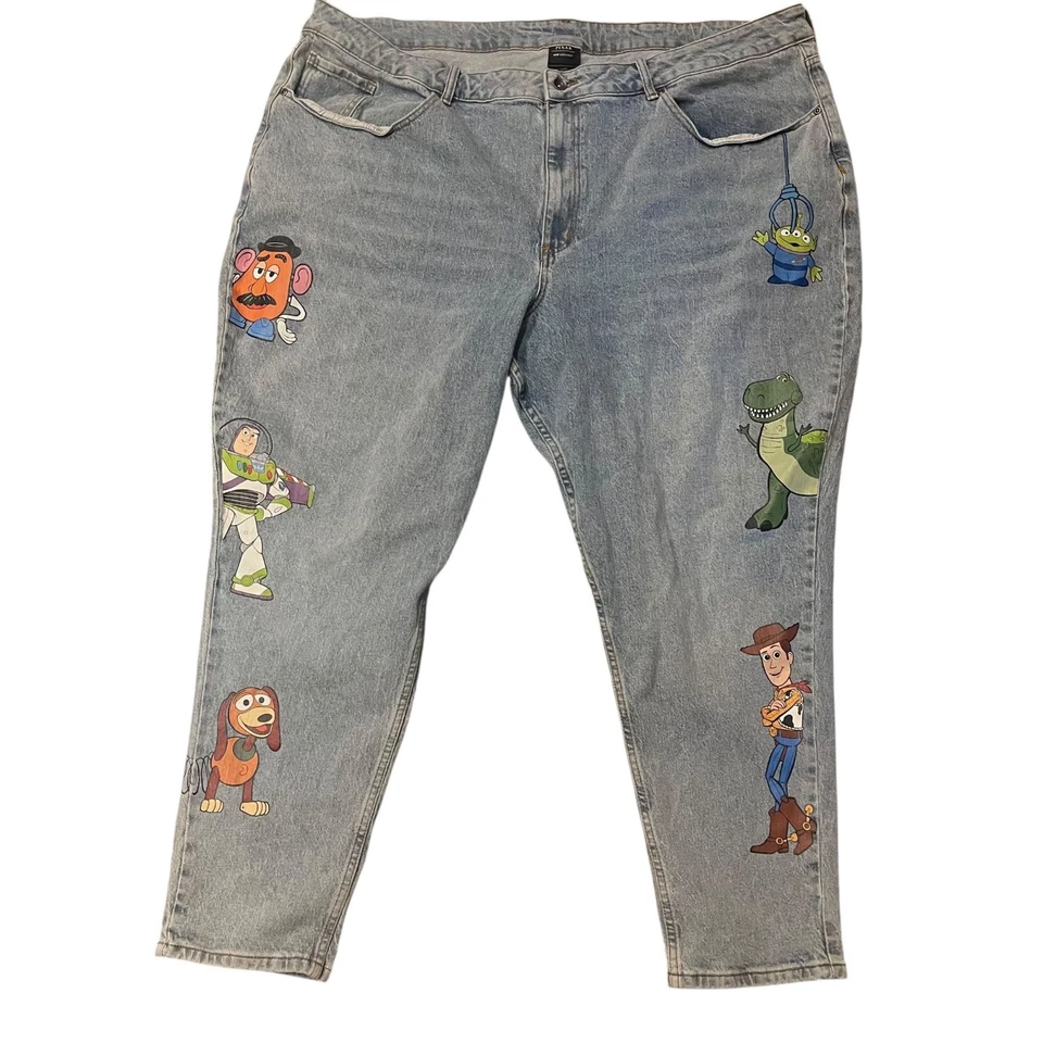 Pixar Her Universe Jeans Womens 28 Plus Toy Story Straight-Leg Feature Iconic - Image 3 of 4