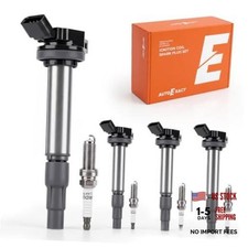 Ignition Coil Pack Iridium Spark Plugs UF619 for Corolla 1.8L 2009-2015 etc.