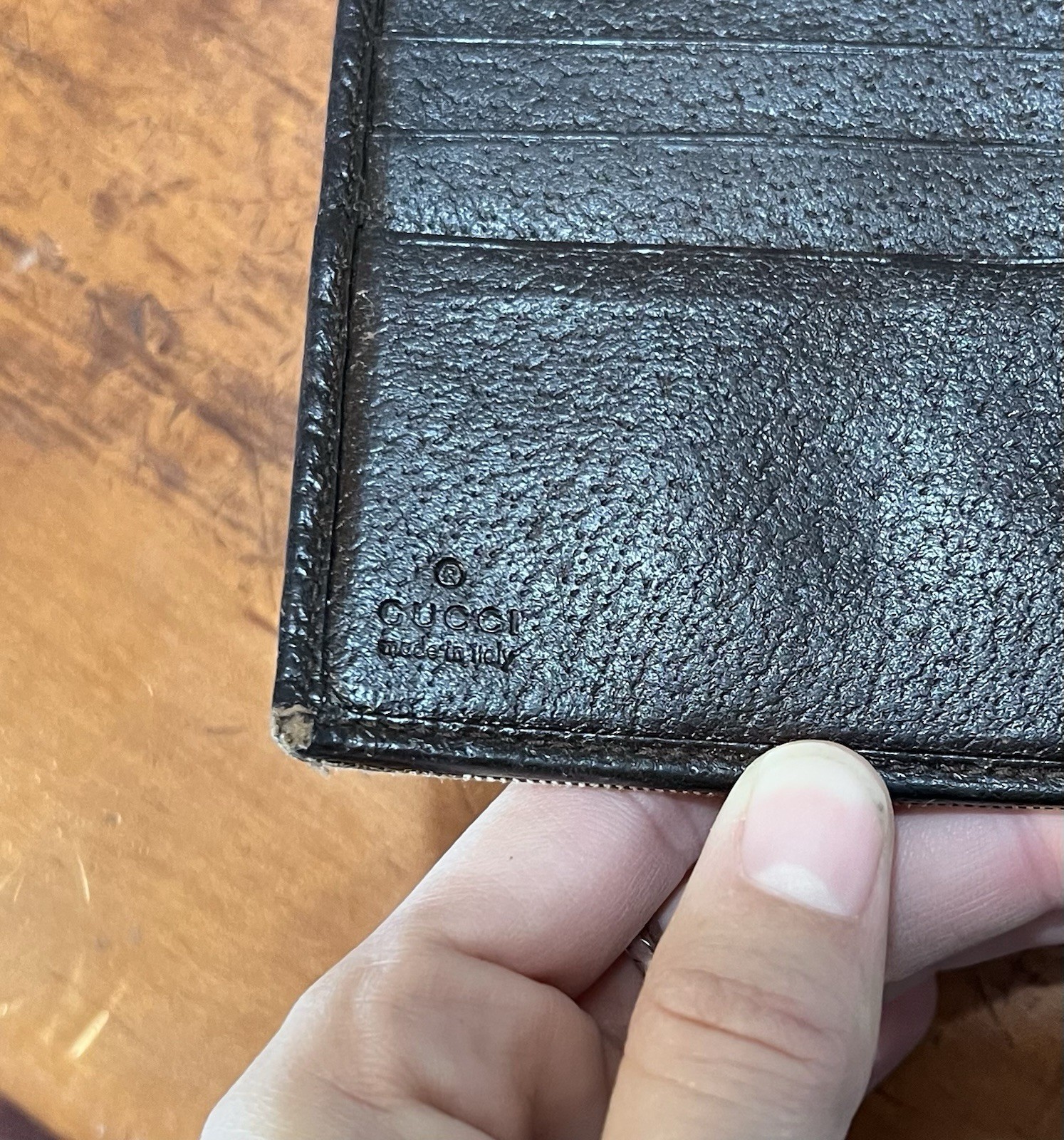 Gucci Monogram Eclipse Wallet Compact Canvas Leat… - image 6