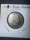 1909-S Barber Quarter 25C Silver 0.900 Fineness KM#114 in 2x2 Holder