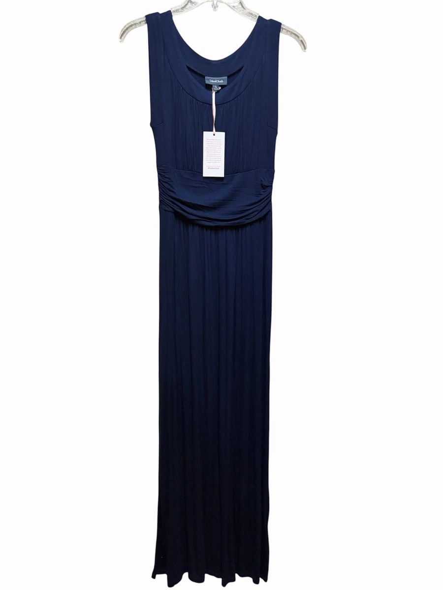 knee length dresses for ladies Leafy Green Jersey Maxi Dress S/M – OMNIA main image 0