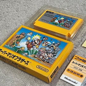 Nintendo Famicom Super Mario Bros Boxed Barcode Version Tested from Japan Rare