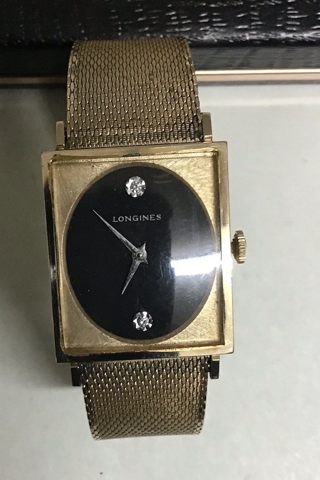 Runs Men's Vintage Diamond Longines 10K Watch Gold Wrist Filled Mens - vintagewatches.pk
