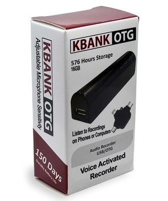 Long Battery Life Voice Activated Recorder Playback on iPhone, Android, Computer