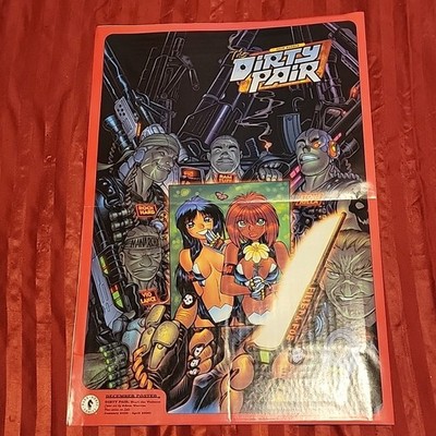 DIRTY PAIR XENA mhan HELLBOY Art Poster dark horse extra 18 VTG 14'' x 22'' comics