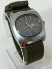 Vintage 1970s Timex Marlin TV Style Mechanical Wind Watch Runs Well
