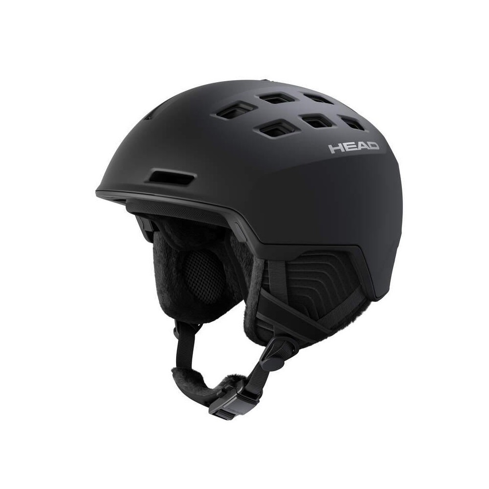 Casque de ski REV black - Protection et confort pour sports d'hiver