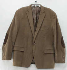 Lauren Ralph Lauren Blazer Mens 46R Brown Corduroy Fox Lining Elbow Patches