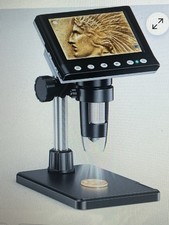 New Digital Microscope 1000X USB Coin Microscope 4.3" LCD Screen Adjustable