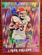2016 Panini Prizm Collegiate Draft Picks Purple Flash 80/99 Alex Collins