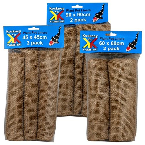 Kockney Koi Hessian Plant Pot Liners Lining for Marginal Pond Garden