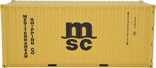 1:20 MSC 20GP Shipping Container Model Abs Resin & Wood Toy Home Decoration Gift