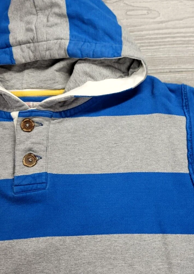 JohnnieB Boden Juvenil Azul Gris Henley Sudadera con Capucha Manga Larga Talla XL Adolescente Foto 4 de 4