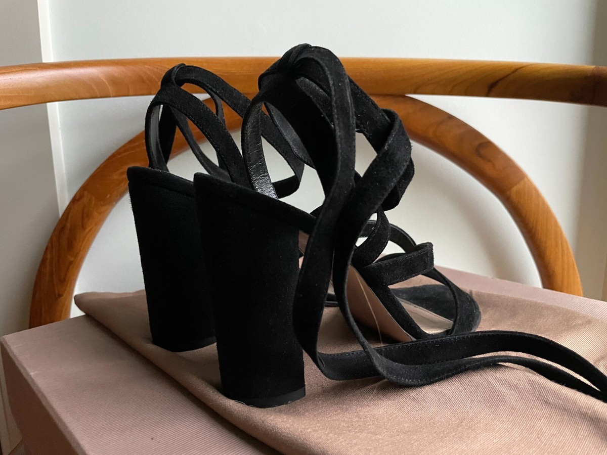 Gianvito Rossi 黒(チャコールグレー？) スエード ハイヒール レディース・ラグジュアリーパンプス| Gianvito Rossi