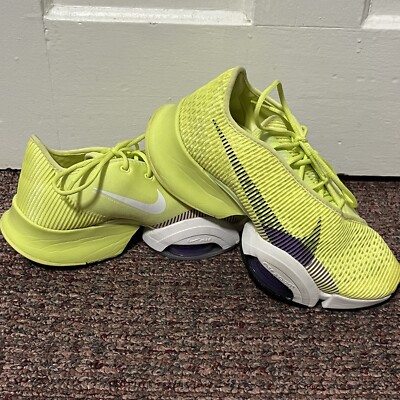 Nike Women Air Zoom SuperRep 2 Size 8 Volt Green Purple Training Shoes Workout