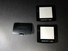2 X Glass Screen Lens for Game Boy Color  1 Black Battery Cover lid B32