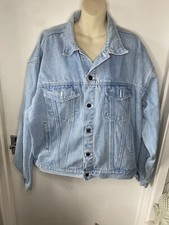 Vintage Disney Store Mickey Mouse &friends Denim Jean Jacket Adult L/xl