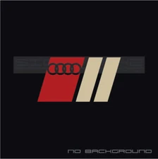 Audi Sport Sticker decal A4 S4 S3 TT R8 A6 Q5 Q7 2 colors RS old version Pair