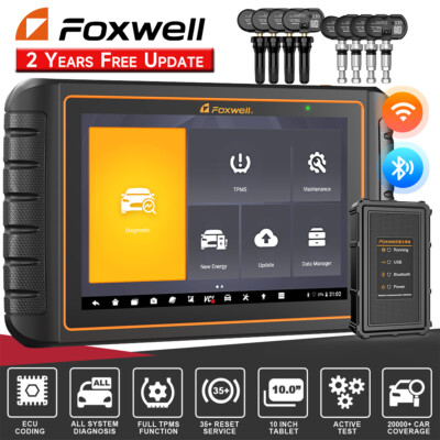 Foxwell GT75TS Car OBDII Scanner Diagnostic Tool ECU Coding TPMS Programming