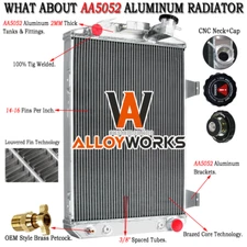 3 Row Aluminum Radiator For 1930 30 Chevrolet Car Chevy V8 Conversion ALLOY