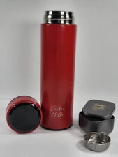 Drink & Coffee Smart Cup Thermos with Built-In Thermometer & Tea Tin Combo