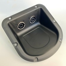 Angled Recess Jack Plate For PA/DJ Speaker Cabinet Dual SpeakOn NL8MPR Connector