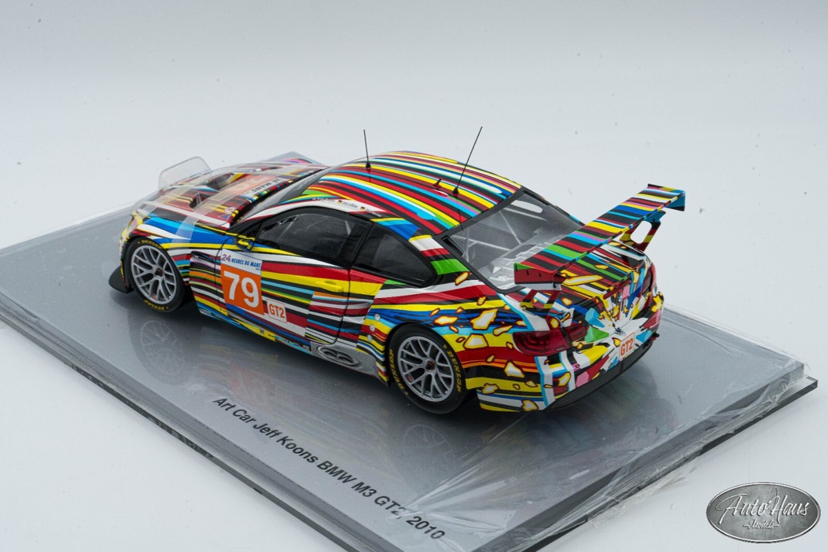 1/18 Minichamps 2010 BMW M3 GT2 JEFF KOONS ART CAR 🤝ALSO