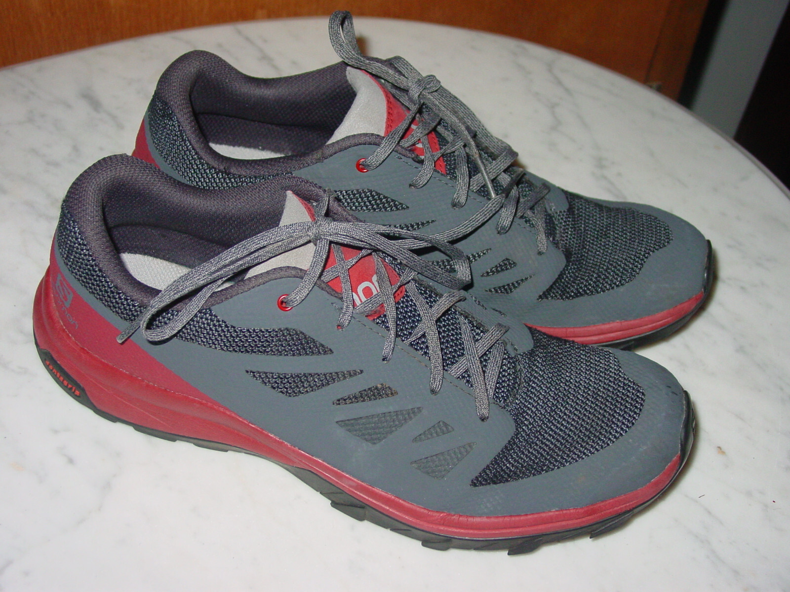 Scarpe da trail running 2019 Salomon grigio rosso 406790 da uomo! Taglia 11