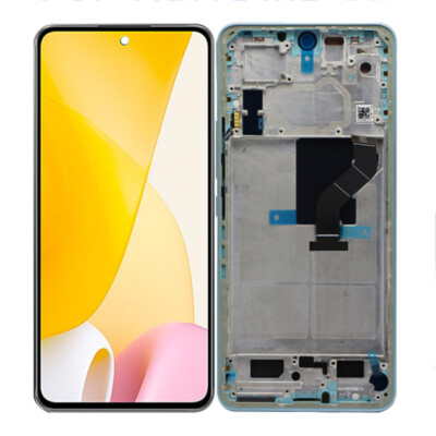 6.55'' TFT LCD Display+Touch Screen W/ Frame FIX For Xiaomi 12 Lite 2203129G Blue