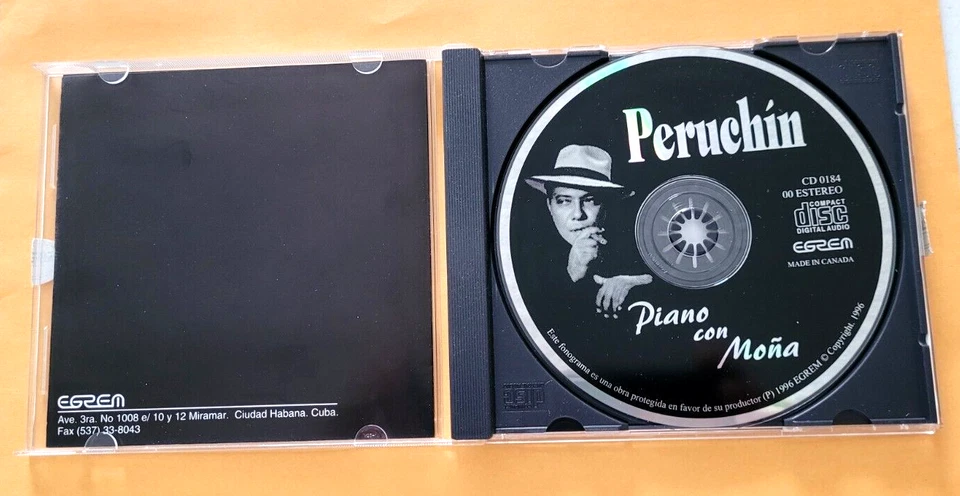 Peruchín – Piano Con Moña CD.NM.Hard to find.Factory Original.EGREM CUBA. - Image 3 of 4