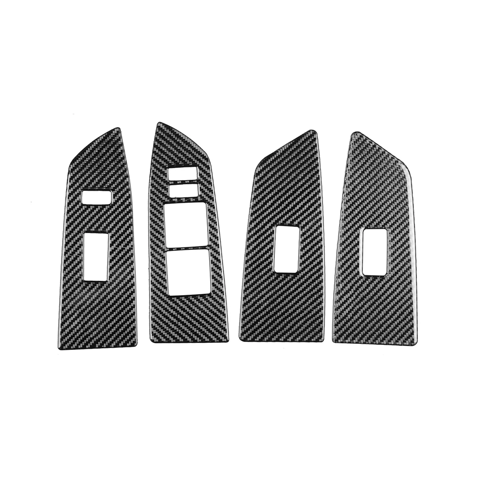 Hot Genuine Carbon Fiber Door Window Switch Panel Trim for Toyota Tundra 2007-13 Foto 3 de 4