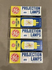 Vintage GE Projection Lamp Bulbs. New In Original Boxes, Lot of 5.