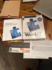 Microsoft Word 97 Big box, manual and inserts No CD