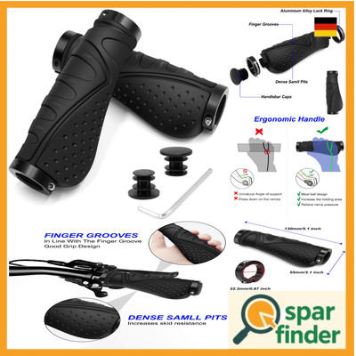 Reetee Non-Slip MTB-Grips, 22.2 mm, Ergonomisch & Lock-On