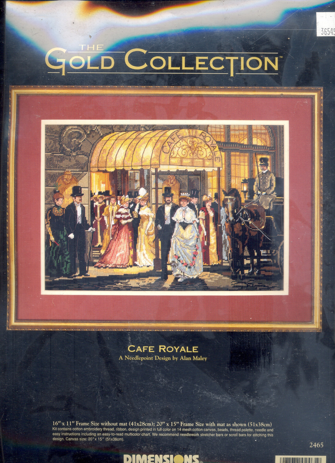 Gold Collection Cross Stitch Kit Cafe Royale Alan Maley