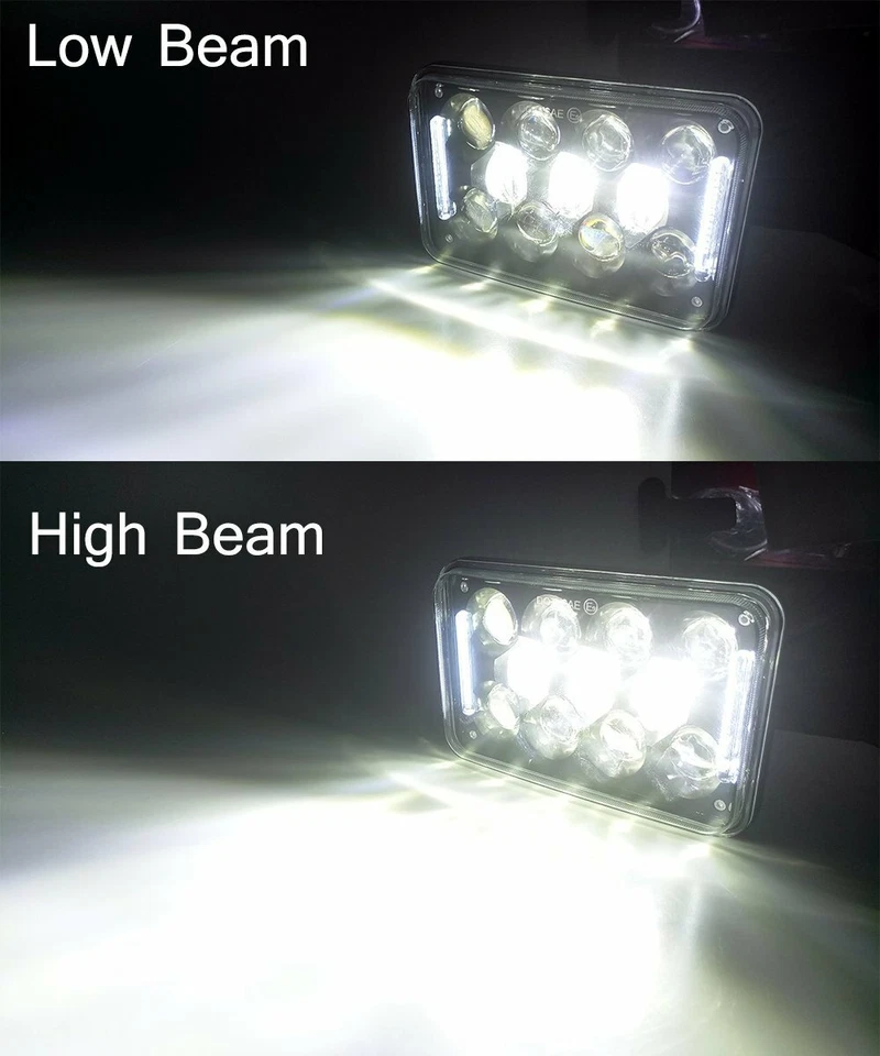 Faros LED H4656/4651 de haz alto bajo 4 piezas para semirremolque Western Star 4900 Foto 3 de 4