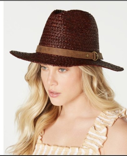 NEW Frye Raffia Harness Fedora S/M | eBay