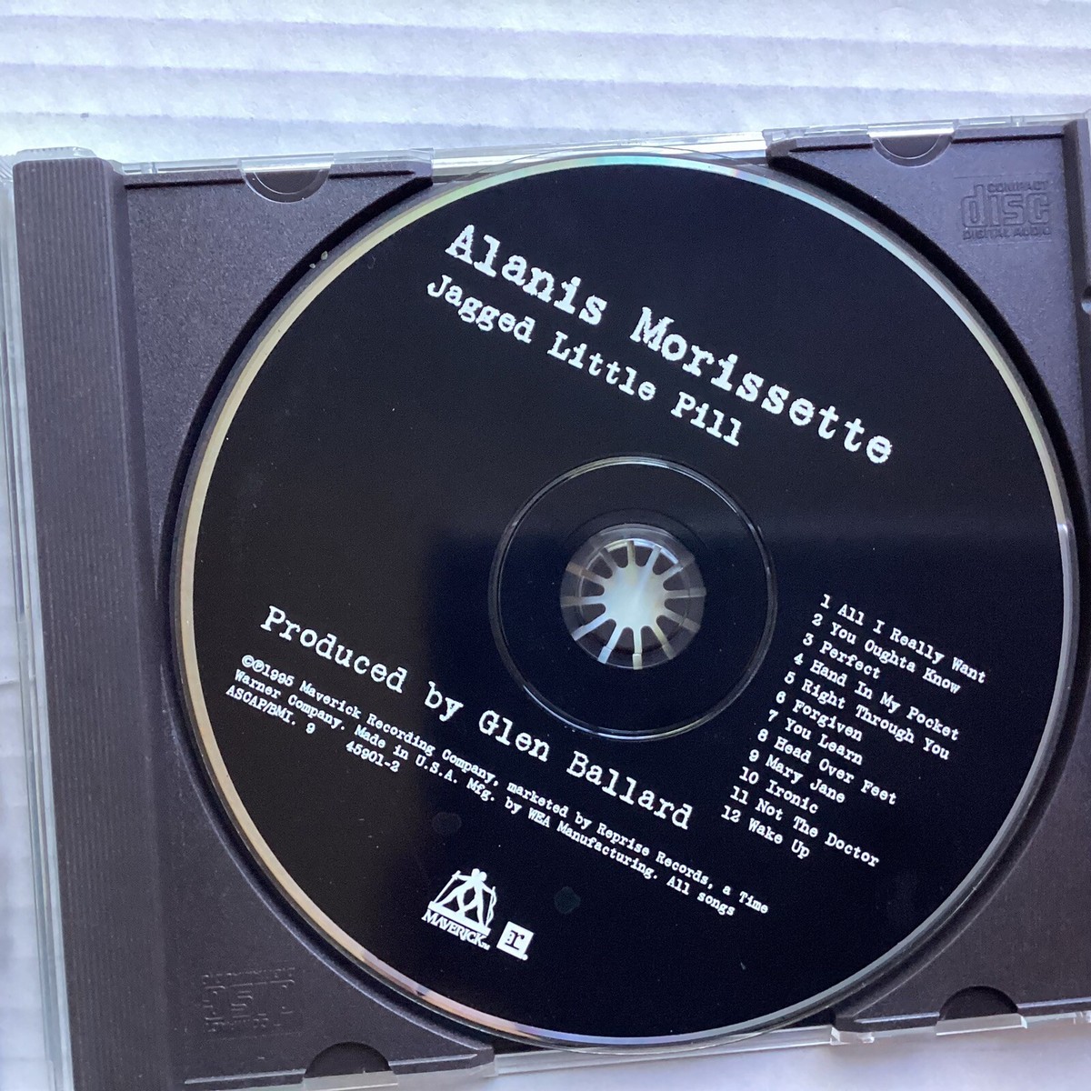 Alanis Morissette-Jagged Little Pill-CD-Insert W/Lyrics-1995