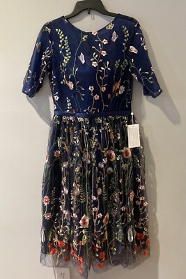 New TS Couture Blue Cocktail Dress Appproximate Size 6/8 Wedding Formal  Cruise | eBay