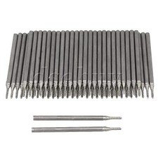 100 x Diamond Drill Bit Solid Bits 0.8 mm Silver for Jewellery Lapidary Gems