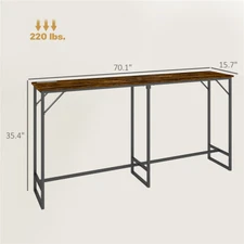 Bar Table Steel Frame Supports Up To 220 Lb with Stability (only table)
