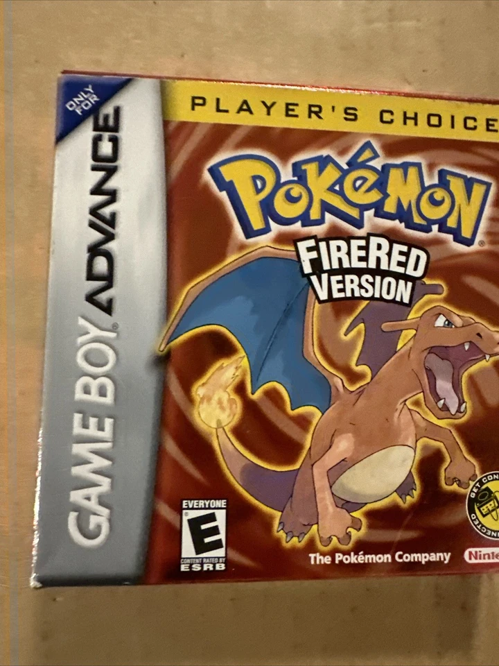 Game Boy Advance GBA Player’s Choice Pokémon Fire Red Version 2004 CIB Authentic - Image 2 of 4