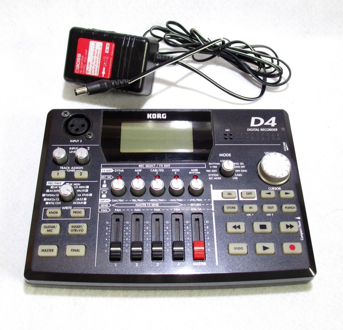 KORG D4 Digital Recorder Compact 4-track Recorder retro Audio  