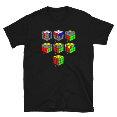 How To Solve A Puzzle Speed Cube Diagram Short-Sleeve T-Shirt