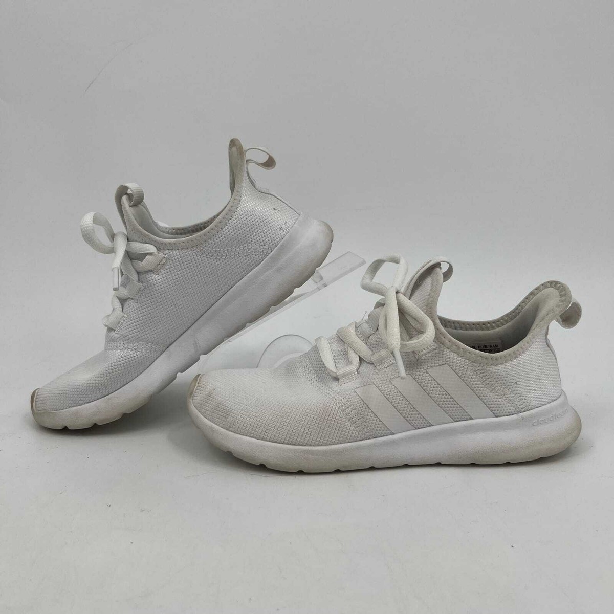 Adidas White Classic Lace-Up Sneakers | Size 5 | eBay